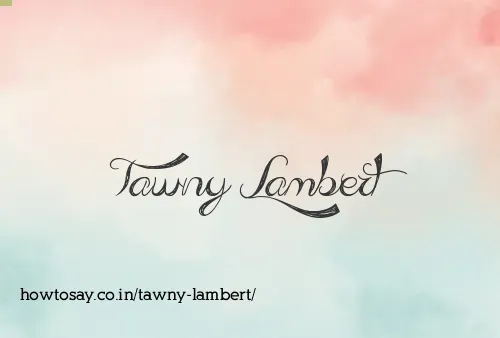 Tawny Lambert
