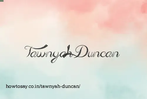 Tawnyah Duncan