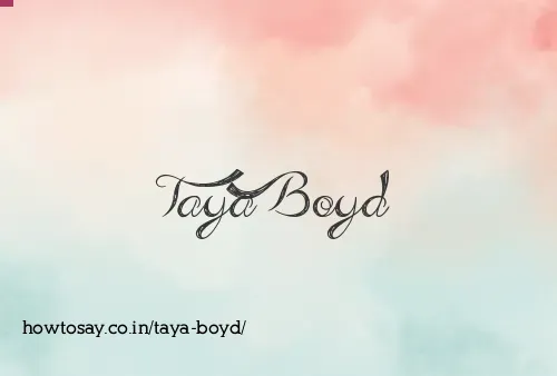 Taya Boyd