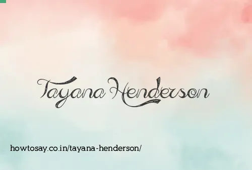 Tayana Henderson