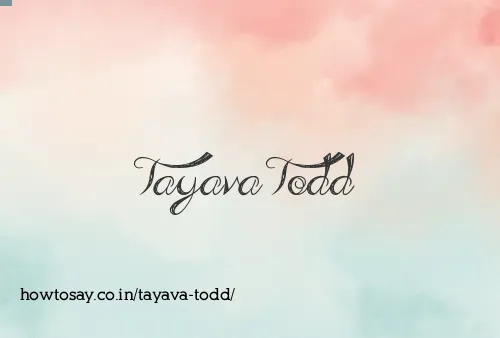 Tayava Todd