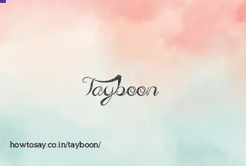 Tayboon