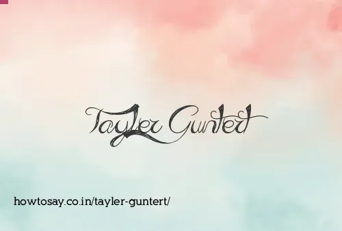 Tayler Guntert