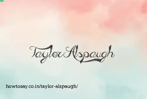 Taylor Alspaugh