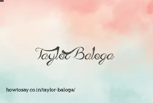 Taylor Baloga