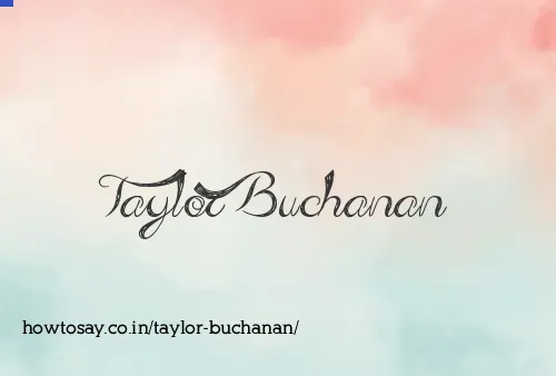 Taylor Buchanan