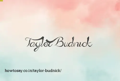 Taylor Budnick