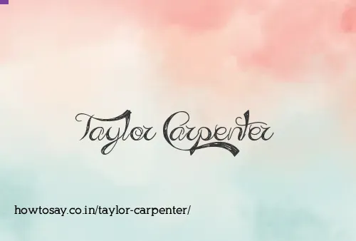 Taylor Carpenter