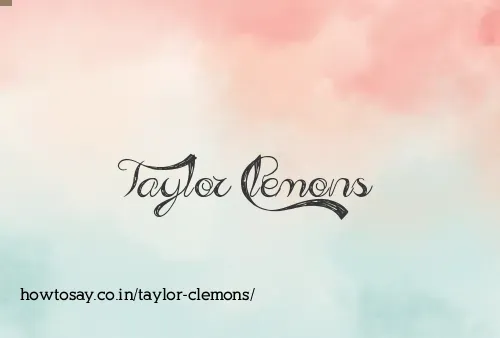 Taylor Clemons