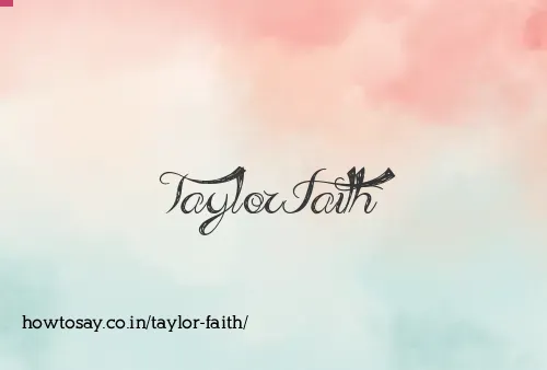 Taylor Faith
