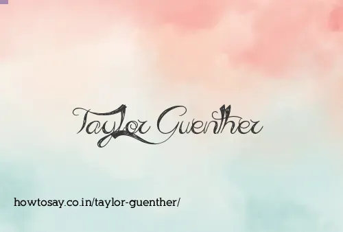 Taylor Guenther