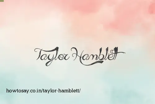 Taylor Hamblett