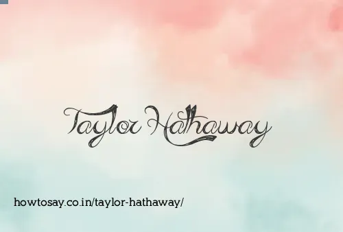 Taylor Hathaway