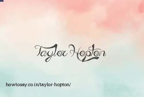Taylor Hopton