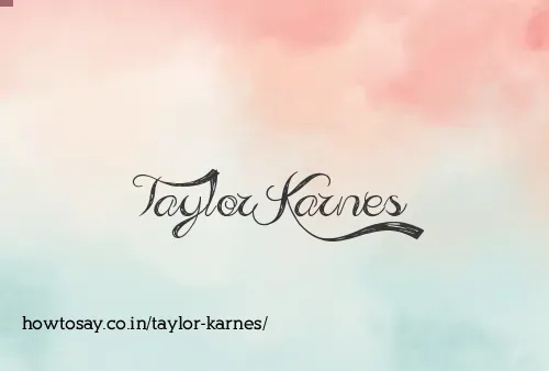 Taylor Karnes