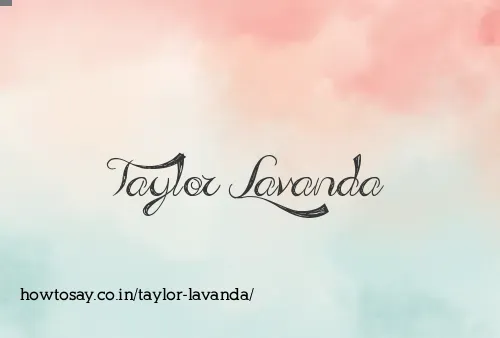 Taylor Lavanda