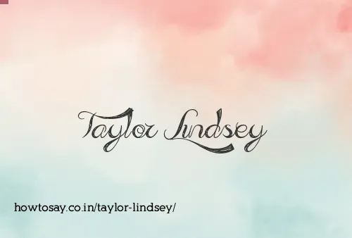 Taylor Lindsey