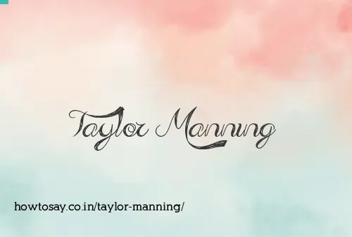 Taylor Manning