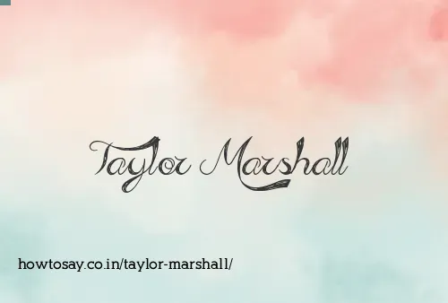 Taylor Marshall
