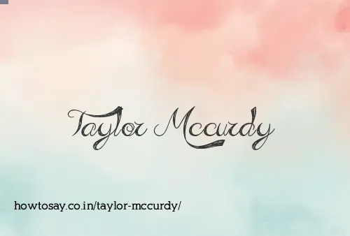 Taylor Mccurdy