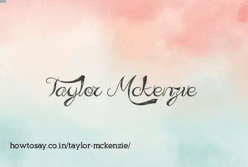 Taylor Mckenzie