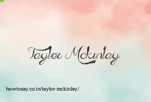 Taylor Mckinlay