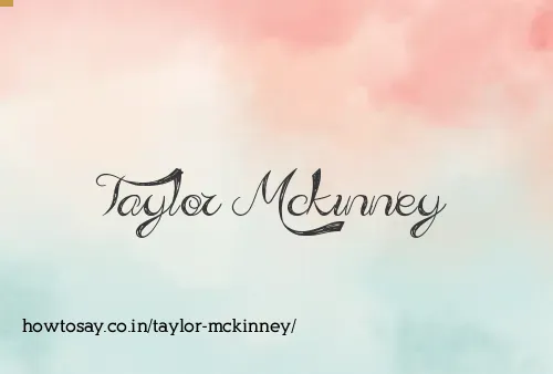 Taylor Mckinney