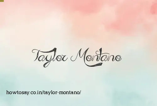 Taylor Montano