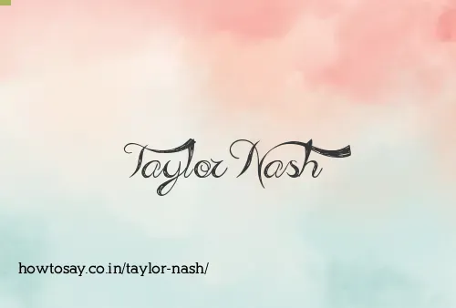 Taylor Nash