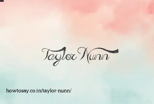 Taylor Nunn
