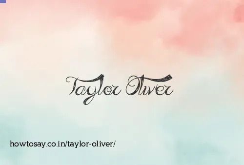 Taylor Oliver