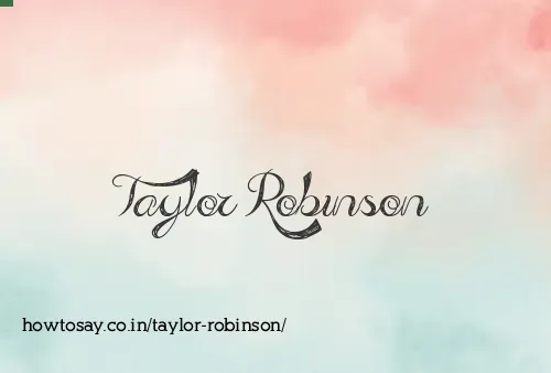 Taylor Robinson