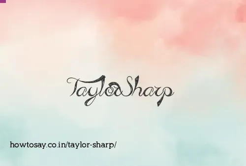 Taylor Sharp