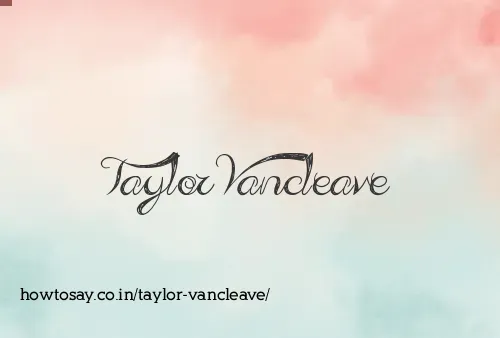 Taylor Vancleave