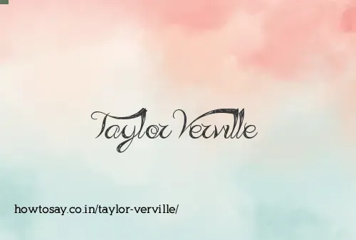 Taylor Verville