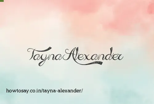 Tayna Alexander