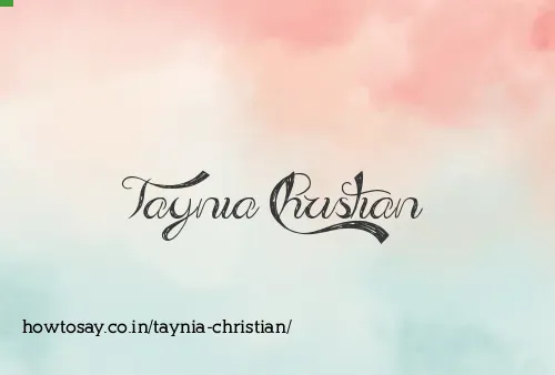 Taynia Christian