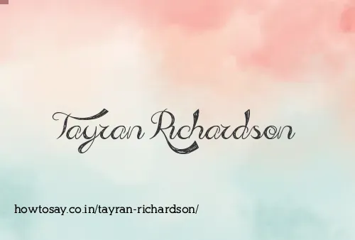Tayran Richardson