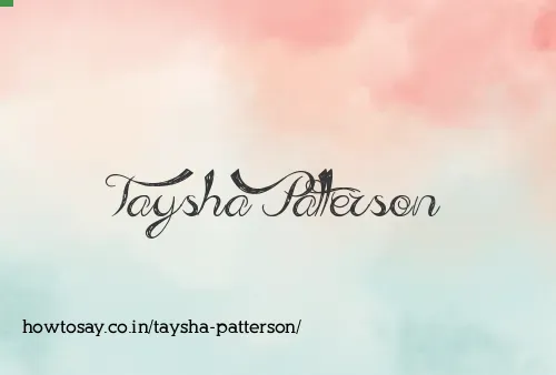 Taysha Patterson