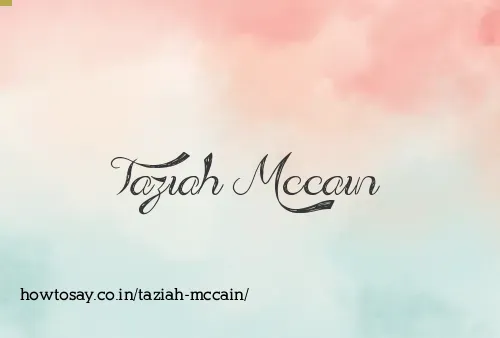Taziah Mccain
