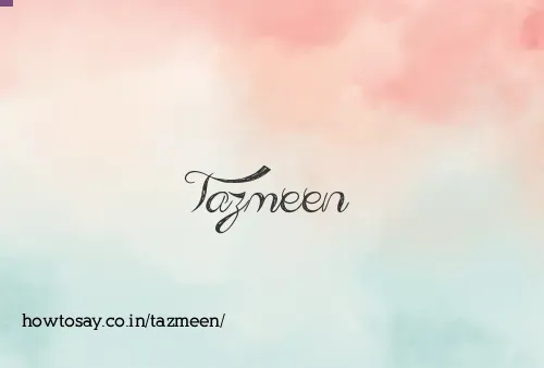Tazmeen