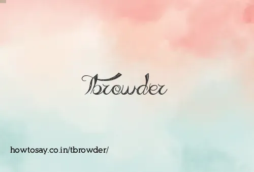 Tbrowder