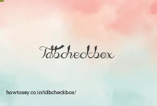 Tdbcheckbox
