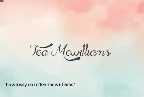 Tea Mcwilliams