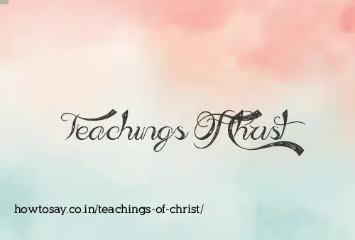 Teachings Of Christ