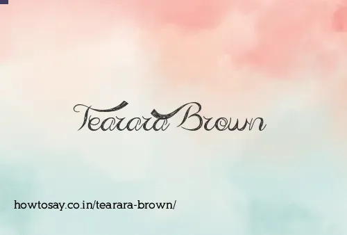Tearara Brown