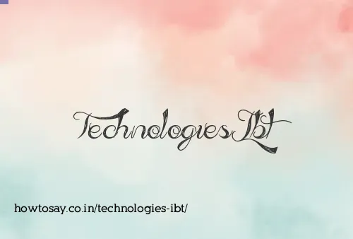 Technologies Ibt