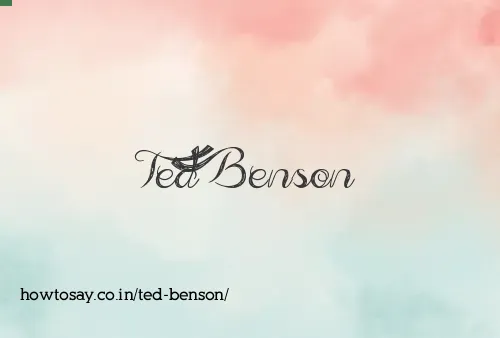 Ted Benson