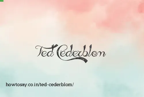 Ted Cederblom