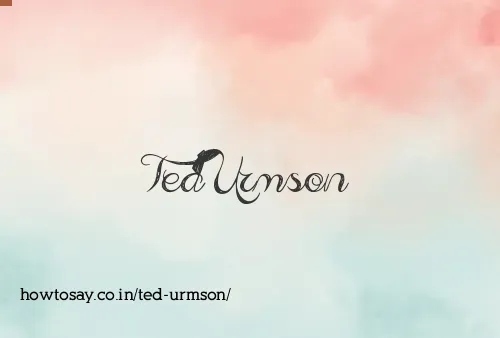 Ted Urmson